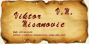 Viktor Mišanović vizit kartica